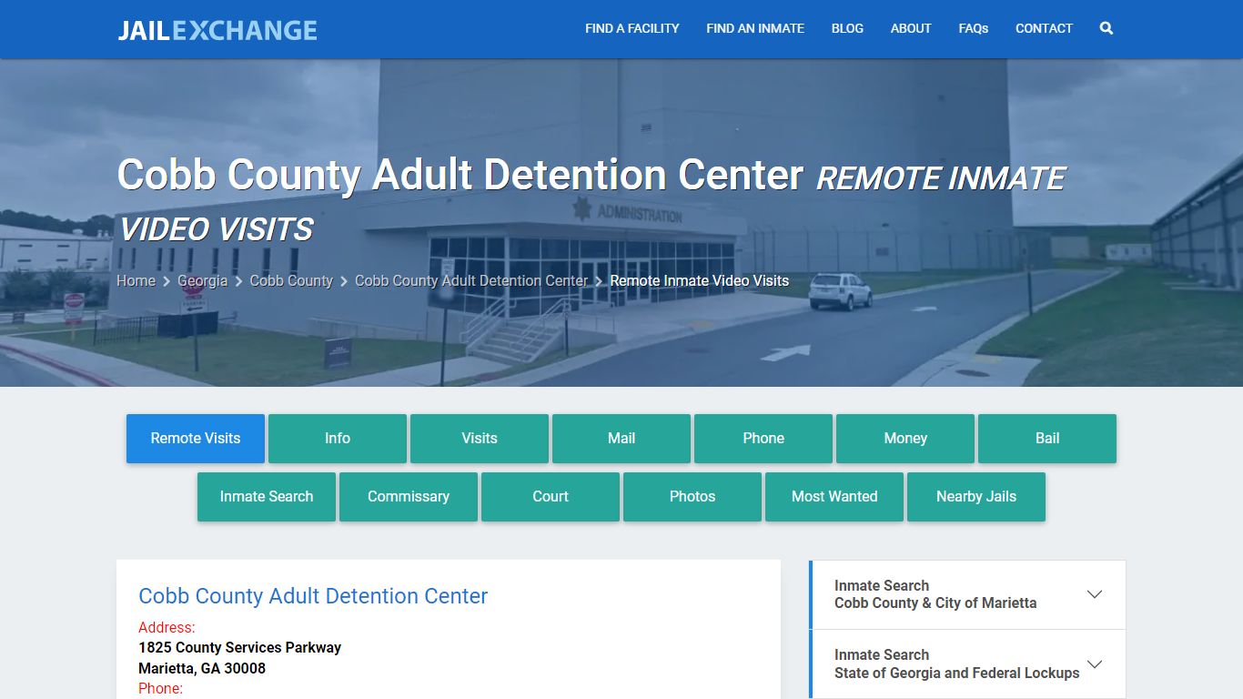 Video Visitation - Cobb County Adult Detention Center, GA - Jail Exchange